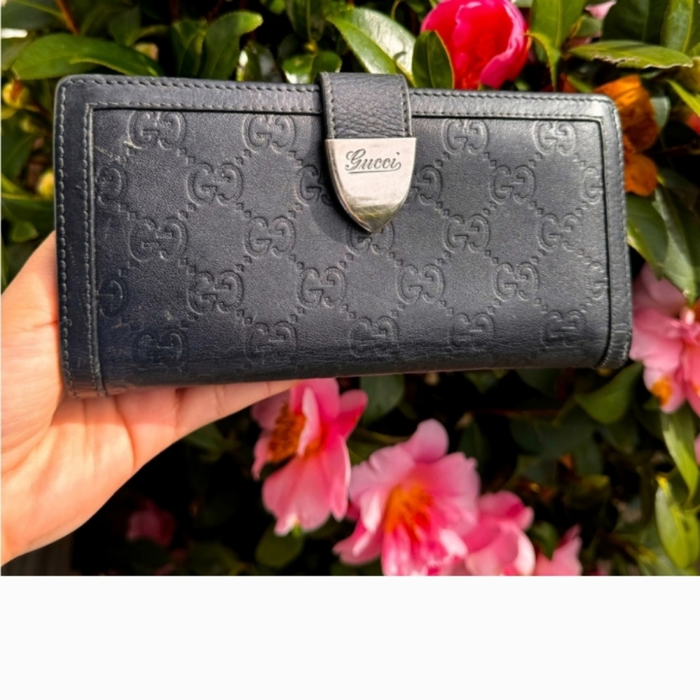 Gucci GG Guccissiam Black Leather Wallet